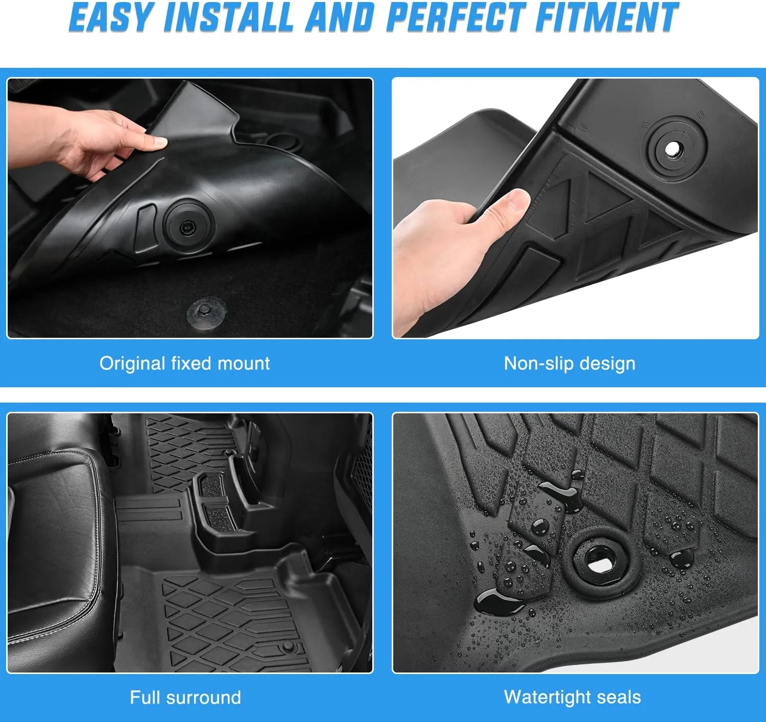 2016-2022 Mercedes Benz GLC TPE Floor Mats