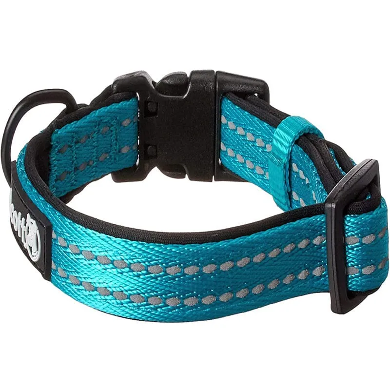 Adventure Dog Collar With Reflective Stitching & Neoprene Padding