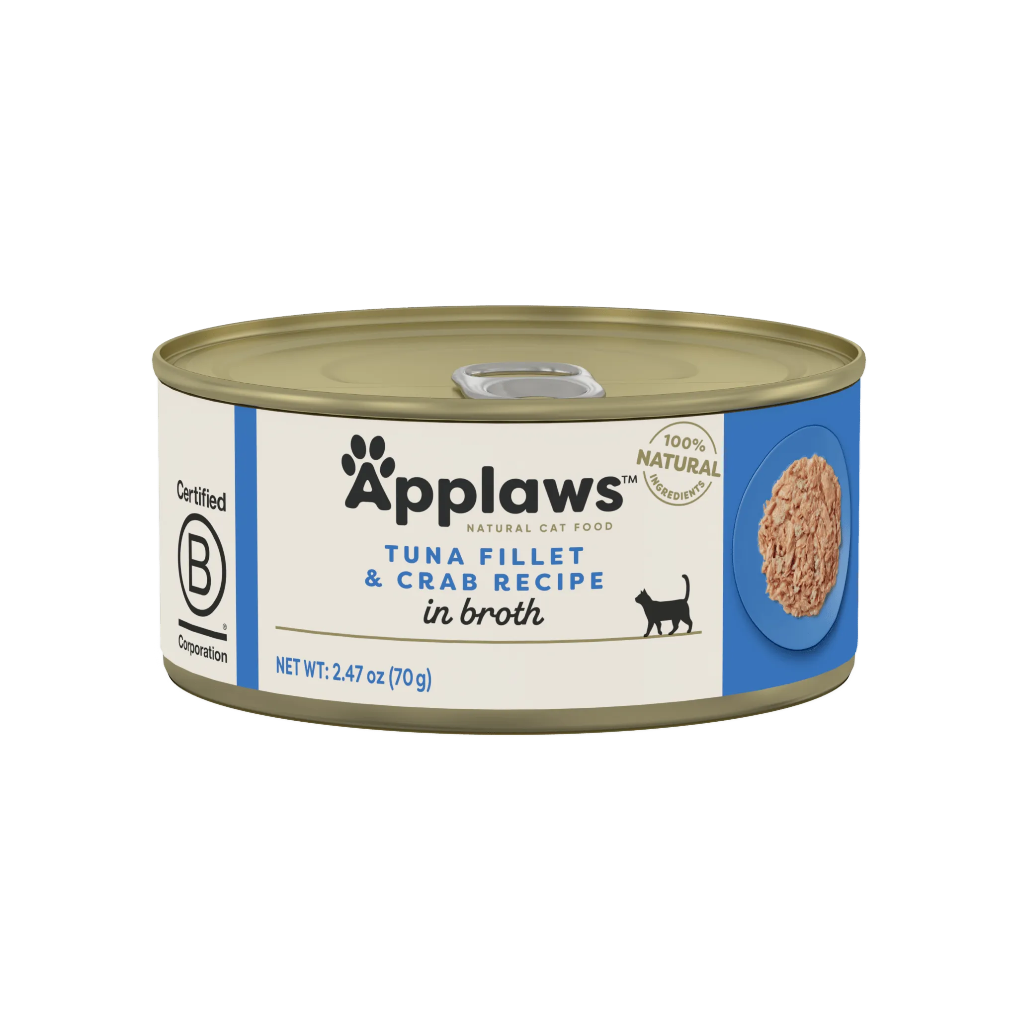 Applaws Cat Tuna Fillet Broth 70g 24-Pack (2 Flavour)