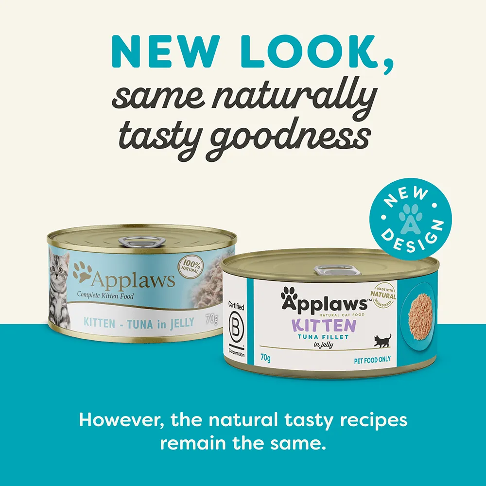 Applaws Kitten Tuna in Jelly 70g 24-Pack