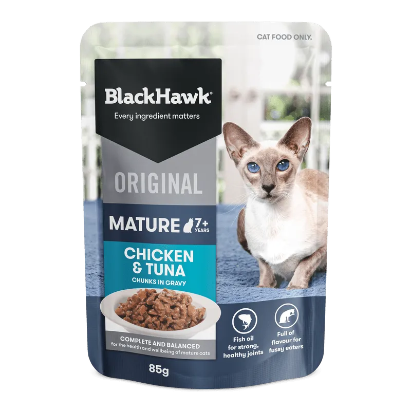 Black Hawk Cat 7  Chicken & Tuna in Gravy 85g 12 Pack
