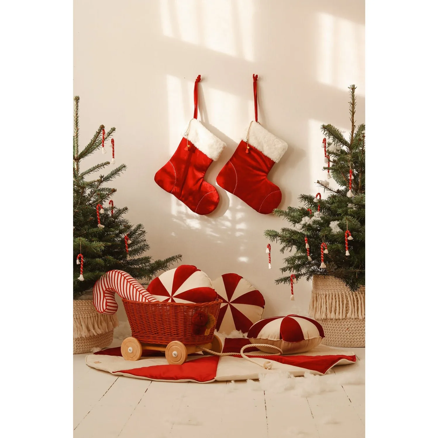 Christmas Round Patchwork Mat