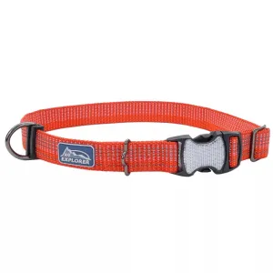 Coastal Pet Products K9 Explorer Brights Reflective Adjustable Dog Collar (1" x 18”-26”, Lake)