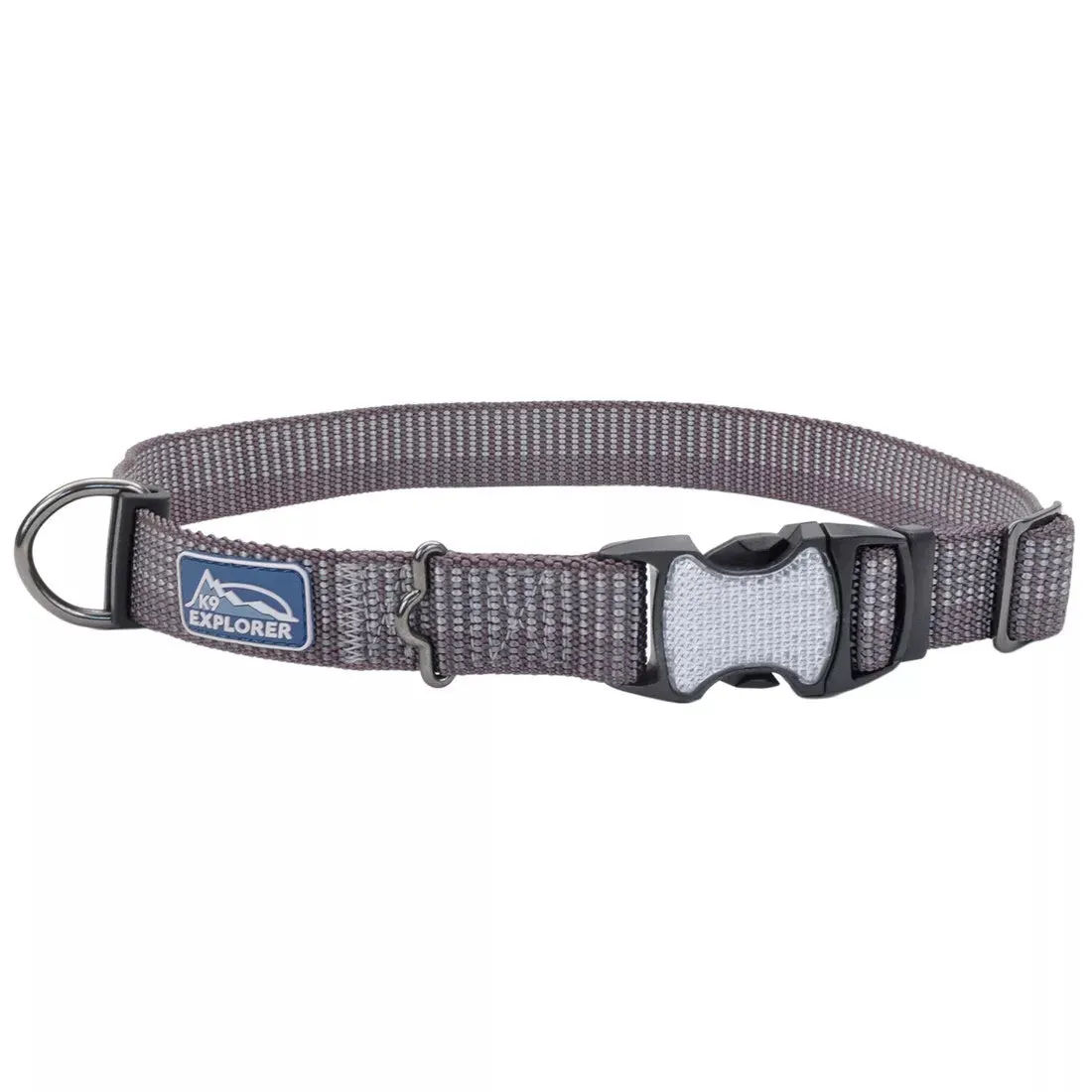 Coastal Pet Products K9 Explorer Brights Reflective Adjustable Dog Collar (1" x 18”-26”, Lake)
