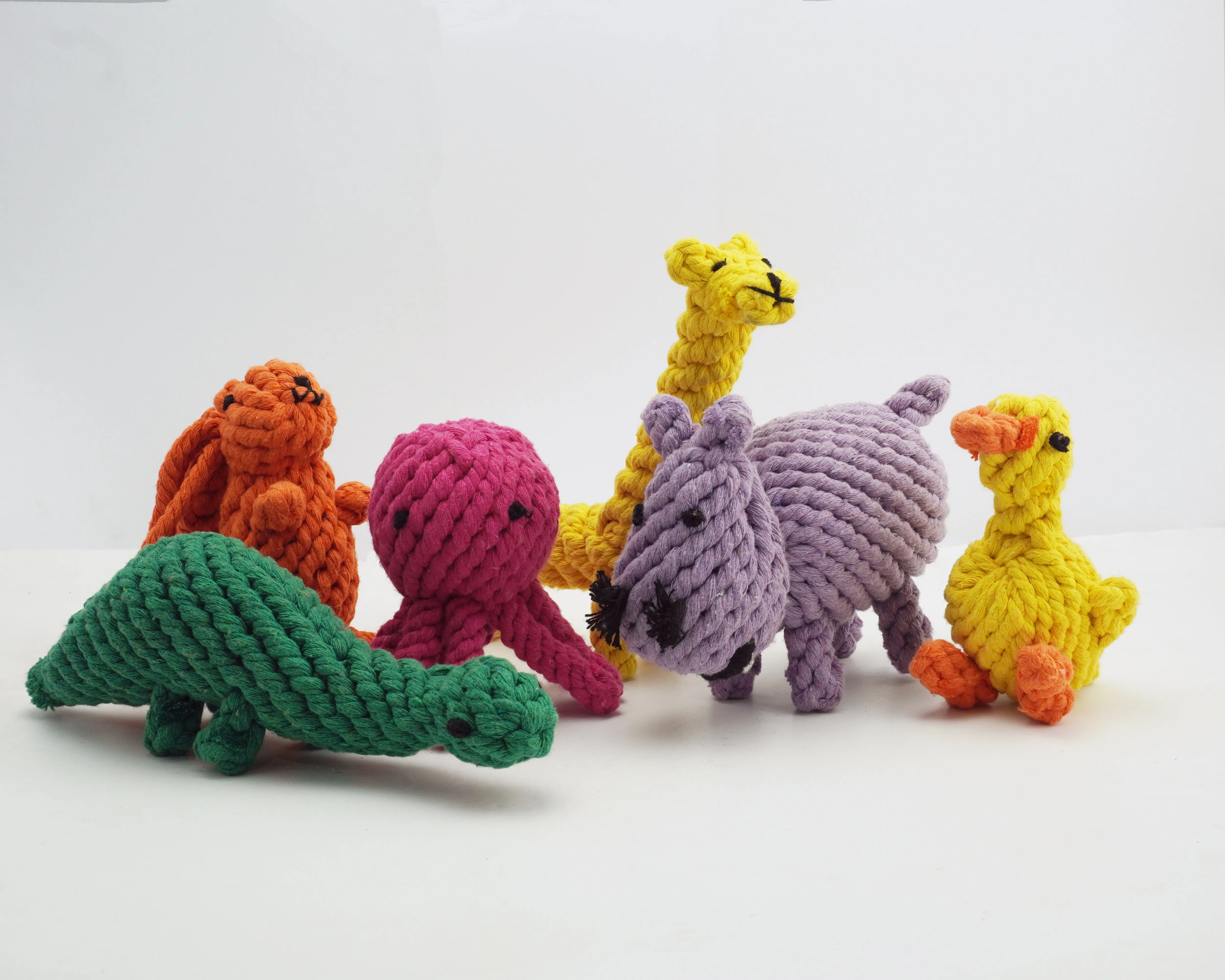 Dan & Sam - Gilbert the Giraffe Rope Dog Toy