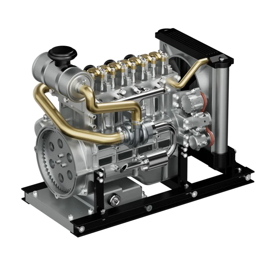 DM115, OHV Inline 4 Cylinder Diesel DIY Engine Model Kit that Runs, 1: 10 Full Metal, 300 Pcs,  Gifts for him