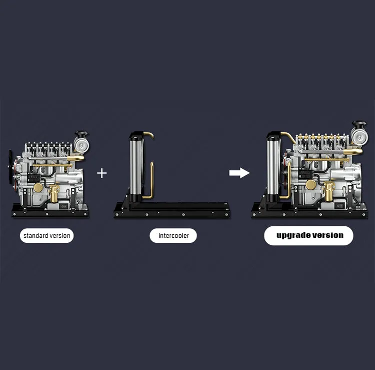 DM115, OHV Inline 4 Cylinder Diesel DIY Engine Model Kit that Runs, 1: 10 Full Metal, 300 Pcs,  Gifts for him