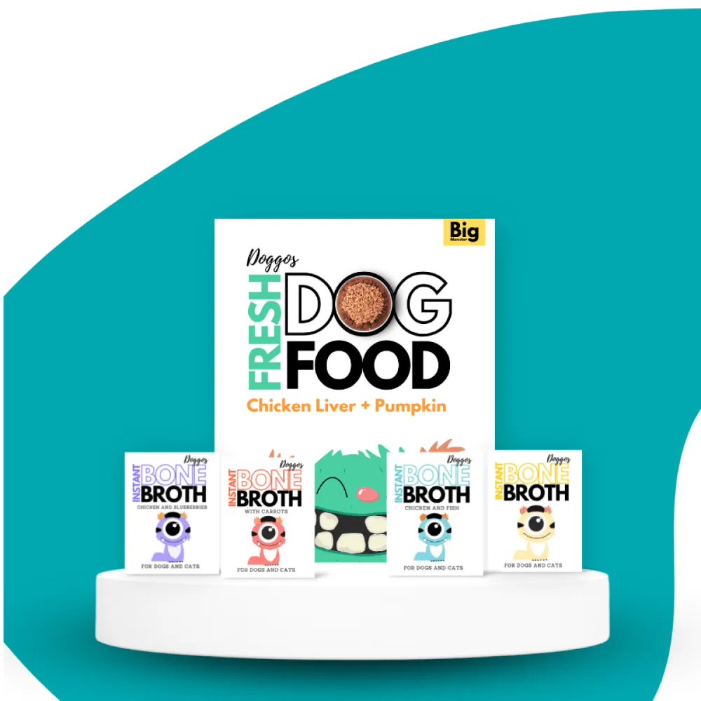 Doggos The Super Monster Club Fresh Food and Bone Broth for Dogs (Limited Shelf Life)