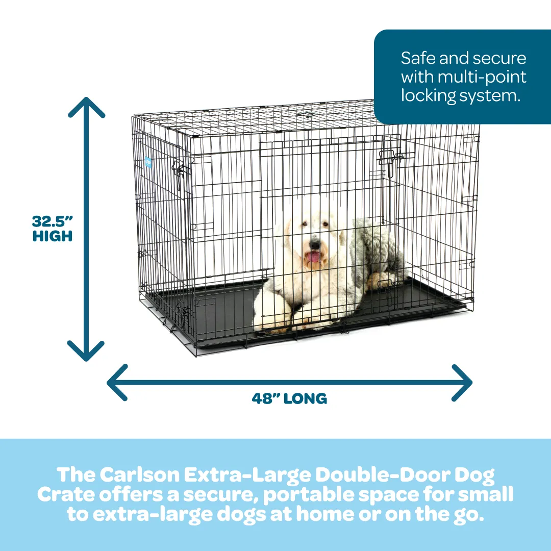 Extra-Large Double-Door Dog Crate