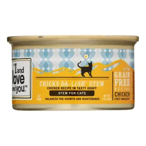 I and Love and You Chicken Chunks with Gravy Cat Food (24 Pack, 3 Oz. Cans)