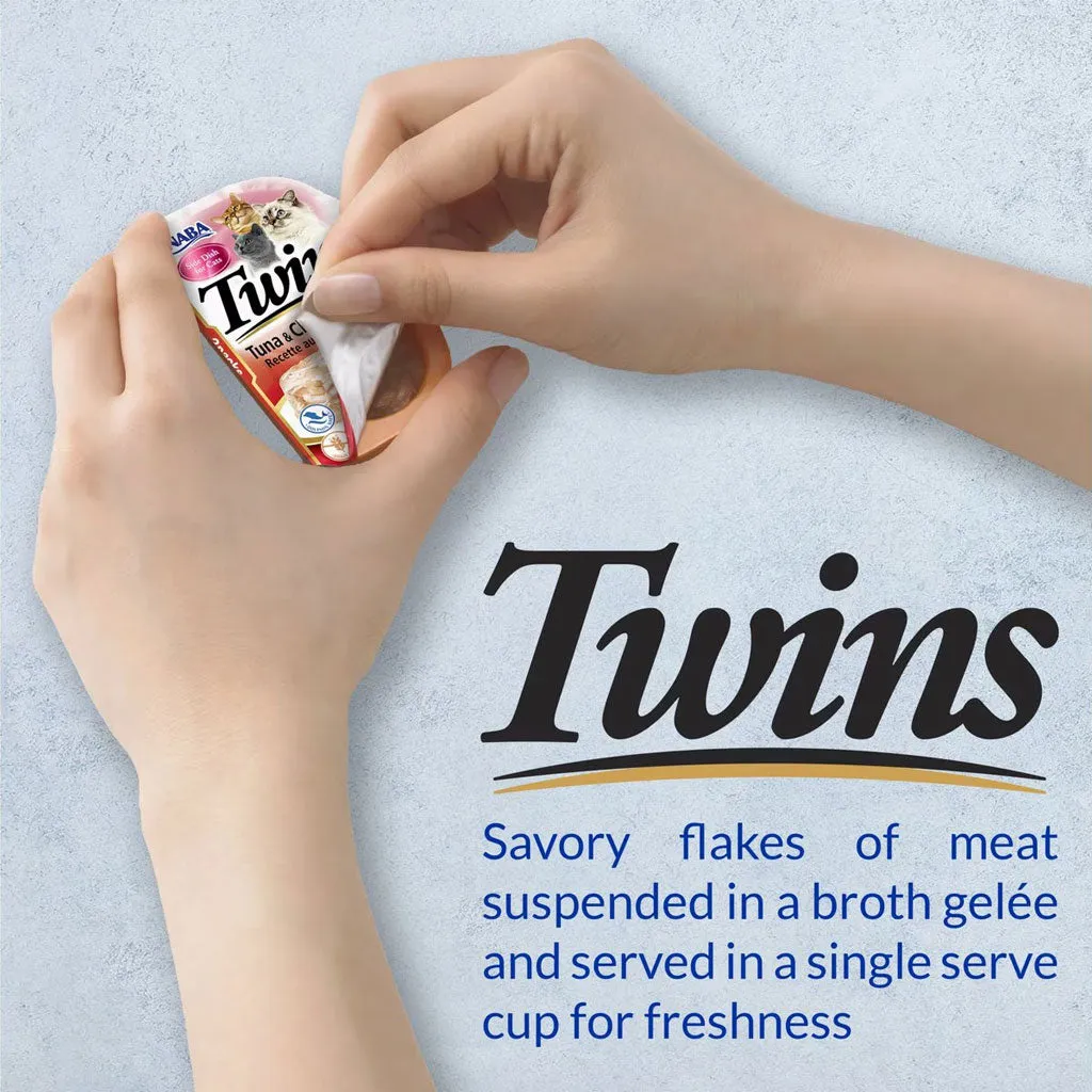 Inaba Twins Tuna & Chicken Recipe Grain-Free Cat Food, 1.23-oz