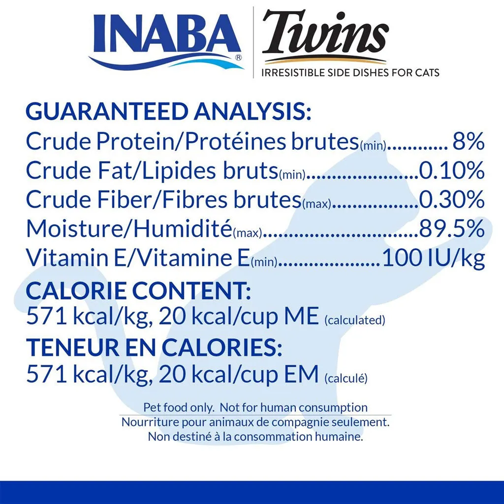 Inaba Twins Tuna & Chicken Recipe Grain-Free Cat Food, 1.23-oz