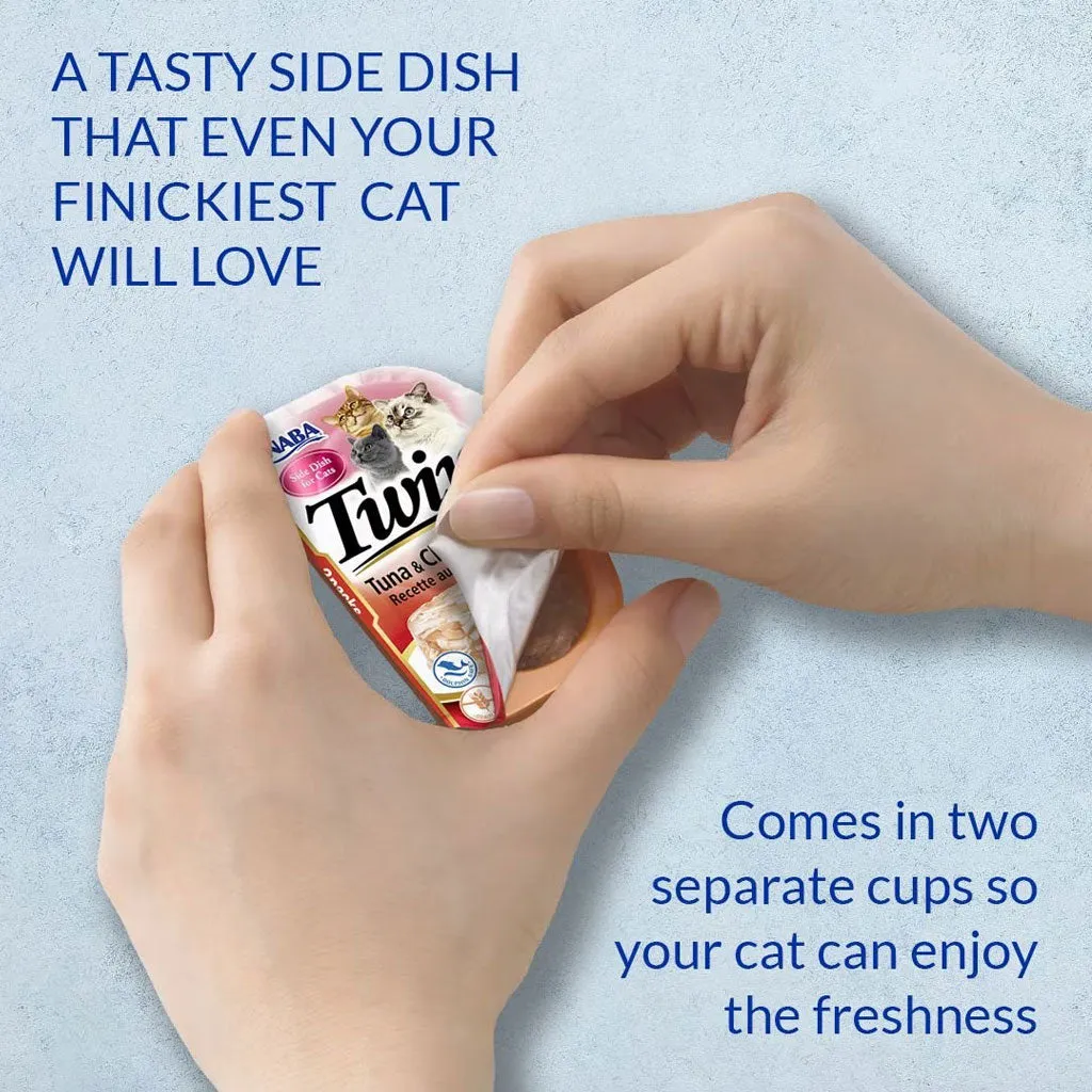 Inaba Twins Tuna & Chicken Recipe Grain-Free Cat Food, 1.23-oz