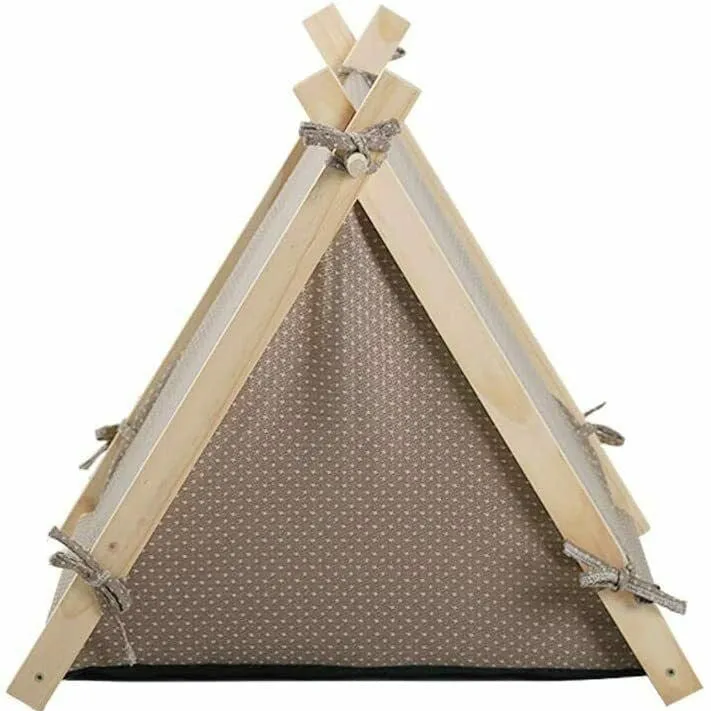 Luxury Pet Dog Puppy Teepee Tent Bed