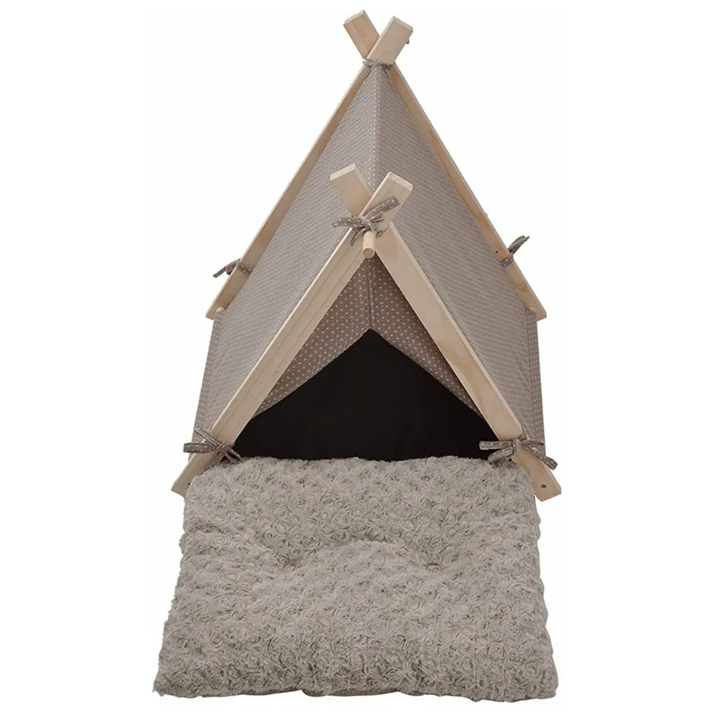 Luxury Pet Dog Puppy Teepee Tent Bed