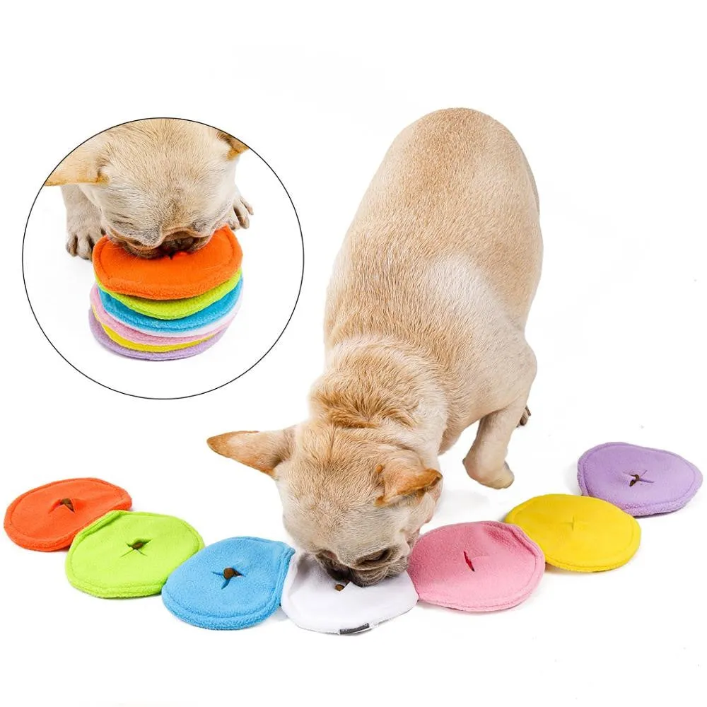 Macaron sniffing dog toys