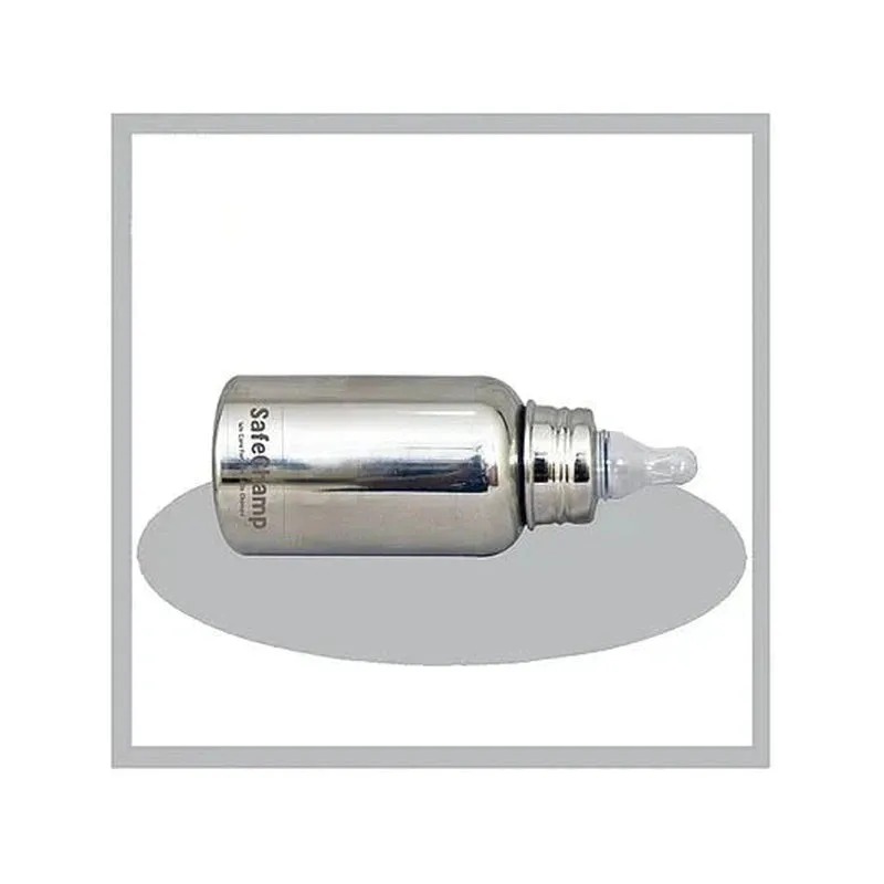 Missile Sterilizable 304 Grade Joint Less Steel Feeding Bottle for Baby - 150 ml