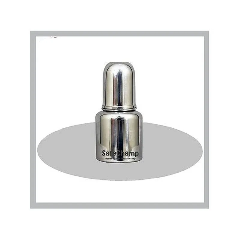 Missile Sterilizable 304 Grade Joint Less Steel Feeding Bottle (Pack-2) - 150 ml
