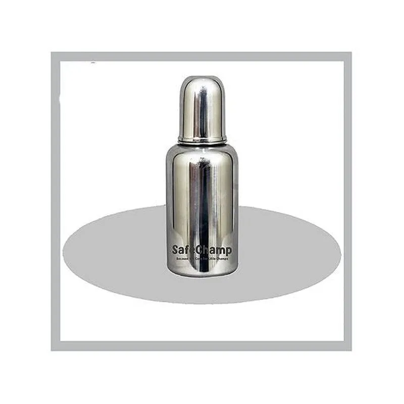 Missile Sterilizable 304 Grade Joint Less Steel Feeding Bottle (Pack-2) - 200 ml & 300 ml