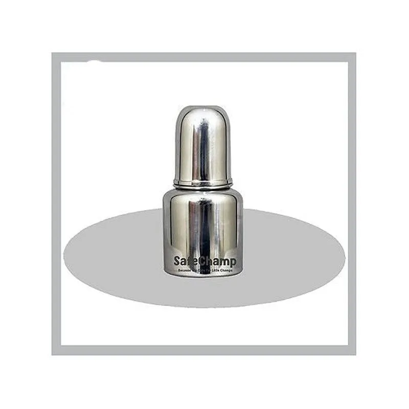 Missile Sterilizable 304 Grade Joint Less Steel Feeding Bottle (Pack-2) - 250 ml & 300 ml