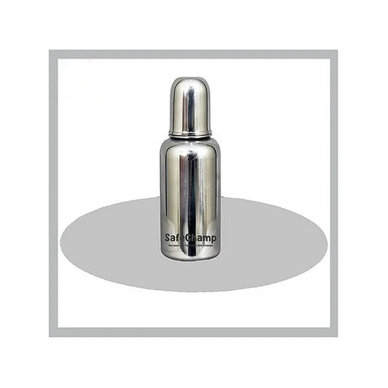 Missile Sterilizable 304 Grade Joint Less Steel Feeding Bottle (Pack-2) - 250 ml