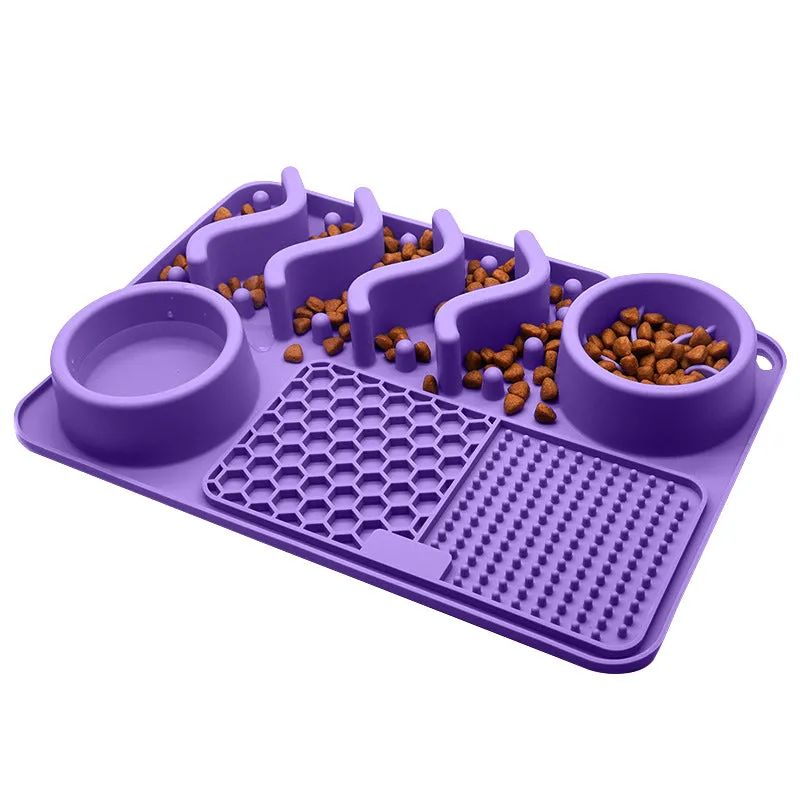 Paw Puzzle Silicone Slow Feeding Mat