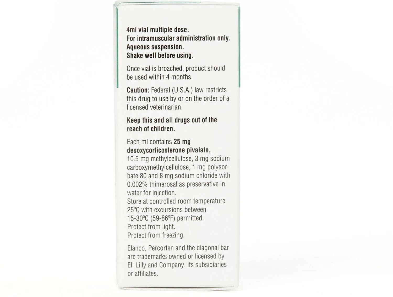 Percorten-V Injection for Dogs (Desoxycorticosterone Pivalate)