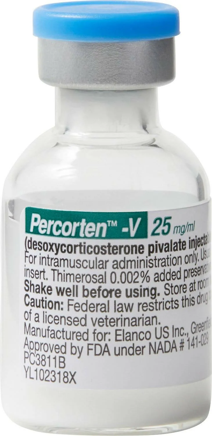 Percorten-V Injection for Dogs (Desoxycorticosterone Pivalate)