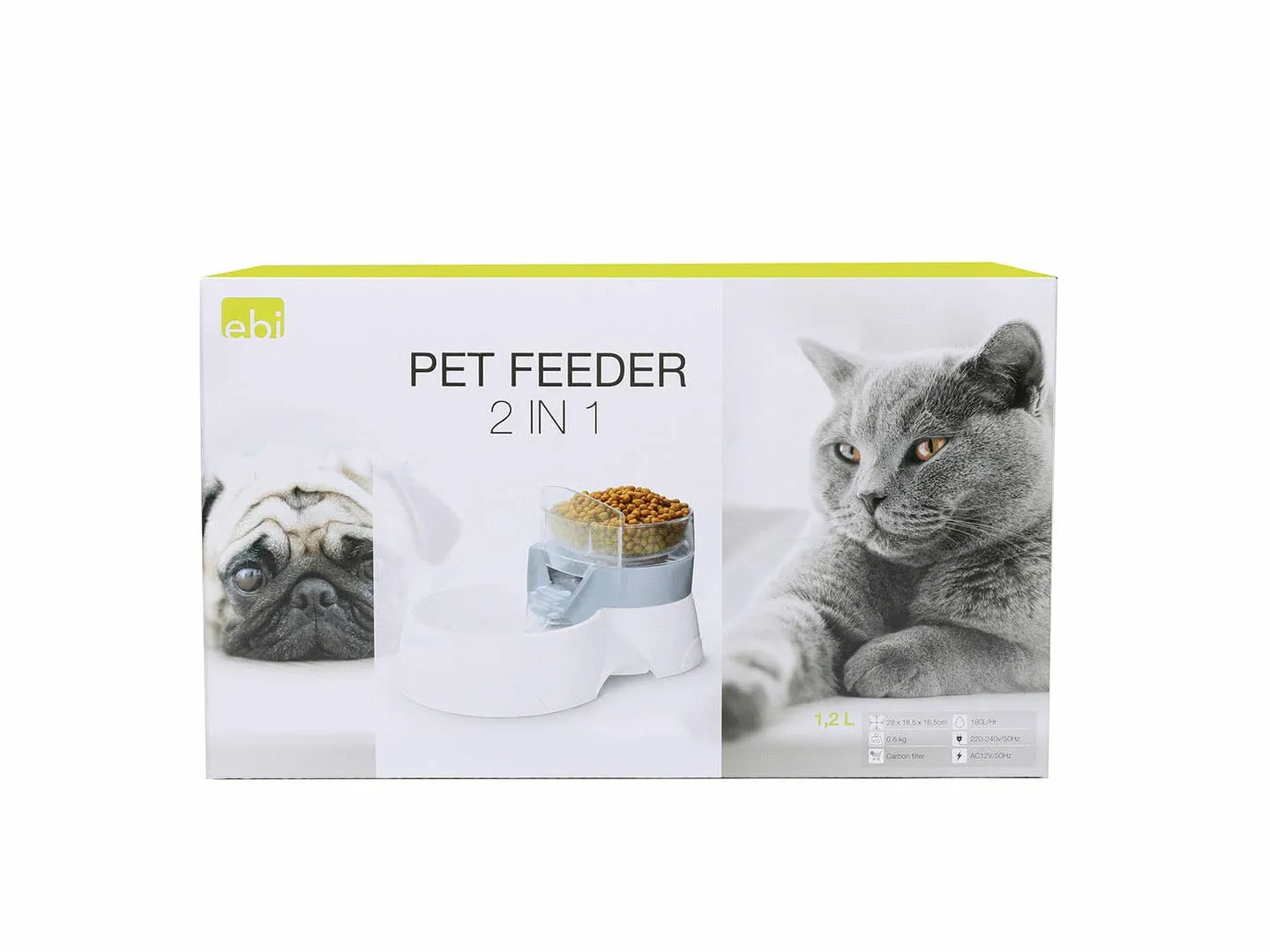 PET FEEDER 2IN1 28x19x17cm blue