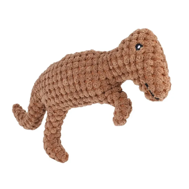 Pet Plush Toy Cat Dog Dinosaur Shape Puzzle Toy | Bite Resistant Interactive Pet Dog Teeth Cleaning Chew Toy Pet Supplies | Alo Trendy