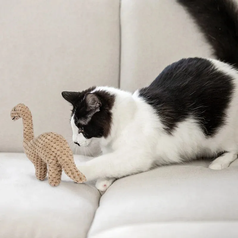 Pet Plush Toy Cat Dog Dinosaur Shape Puzzle Toy | Bite Resistant Interactive Pet Dog Teeth Cleaning Chew Toy Pet Supplies | Alo Trendy