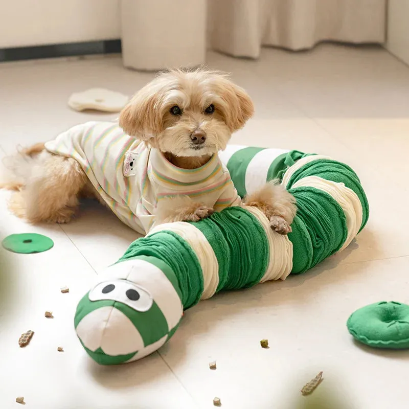 Pet Sniffing Snakes Toys | Dog Puzzle Toys | Hide Food Relieve Boredom Plush Squeak Toys | Wear and Bite Resistant | Alo Trendy