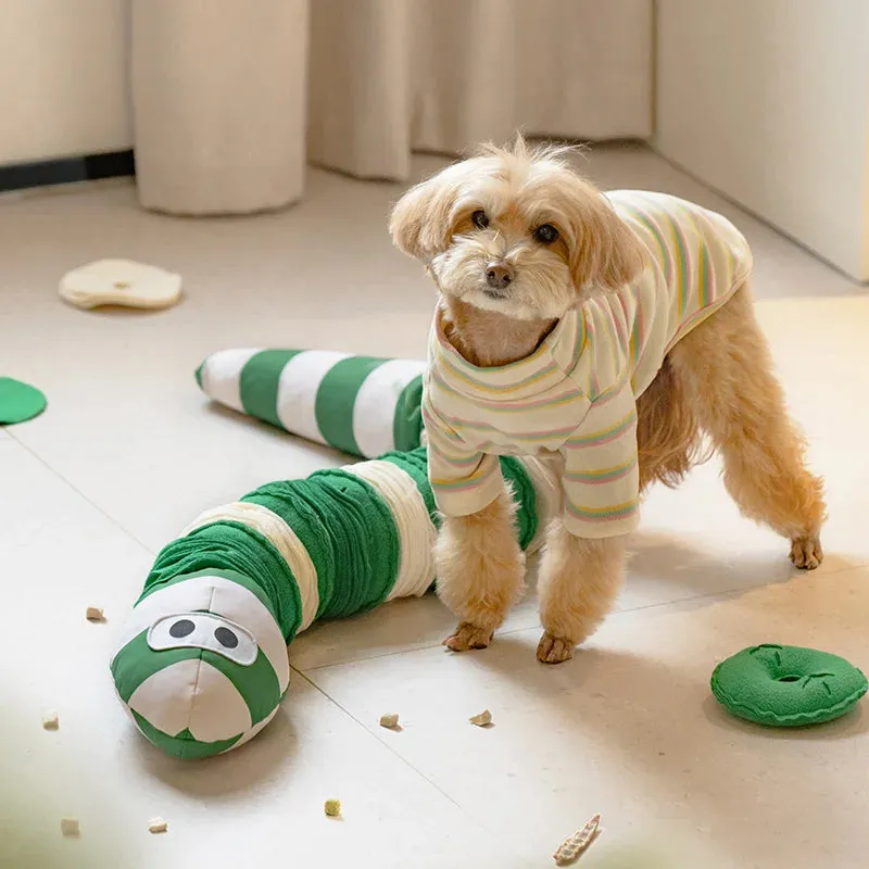 Pet Sniffing Snakes Toys | Dog Puzzle Toys | Hide Food Relieve Boredom Plush Squeak Toys | Wear and Bite Resistant | Alo Trendy