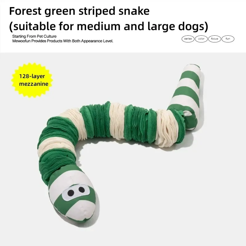 Pet Sniffing Snakes Toys | Dog Puzzle Toys | Hide Food Relieve Boredom Plush Squeak Toys | Wear and Bite Resistant | Alo Trendy
