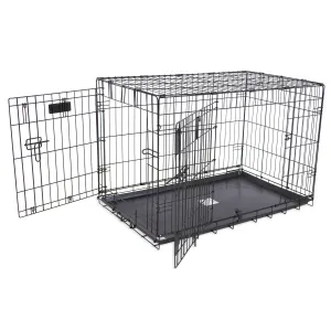 Petmate 2 Door Training Retreat Dog Kennel - Black - 30 in