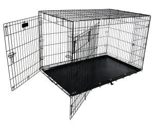 Petmate 2 Door Training Retreat Dog Kennel - Black - 48 in