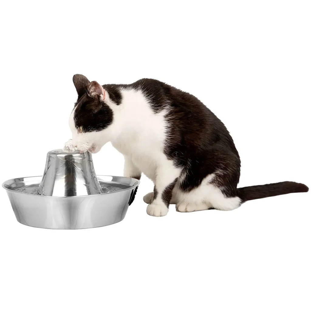 PetSafe Seaside Stainless Steel Water Fountain, 60-oz