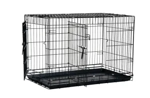 Precision Pet Products 2 Door Great Crate for Dog - Black - 36 in