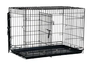 Precision Pet Products 2 Door Great Crate for Dog - Black - 48 in