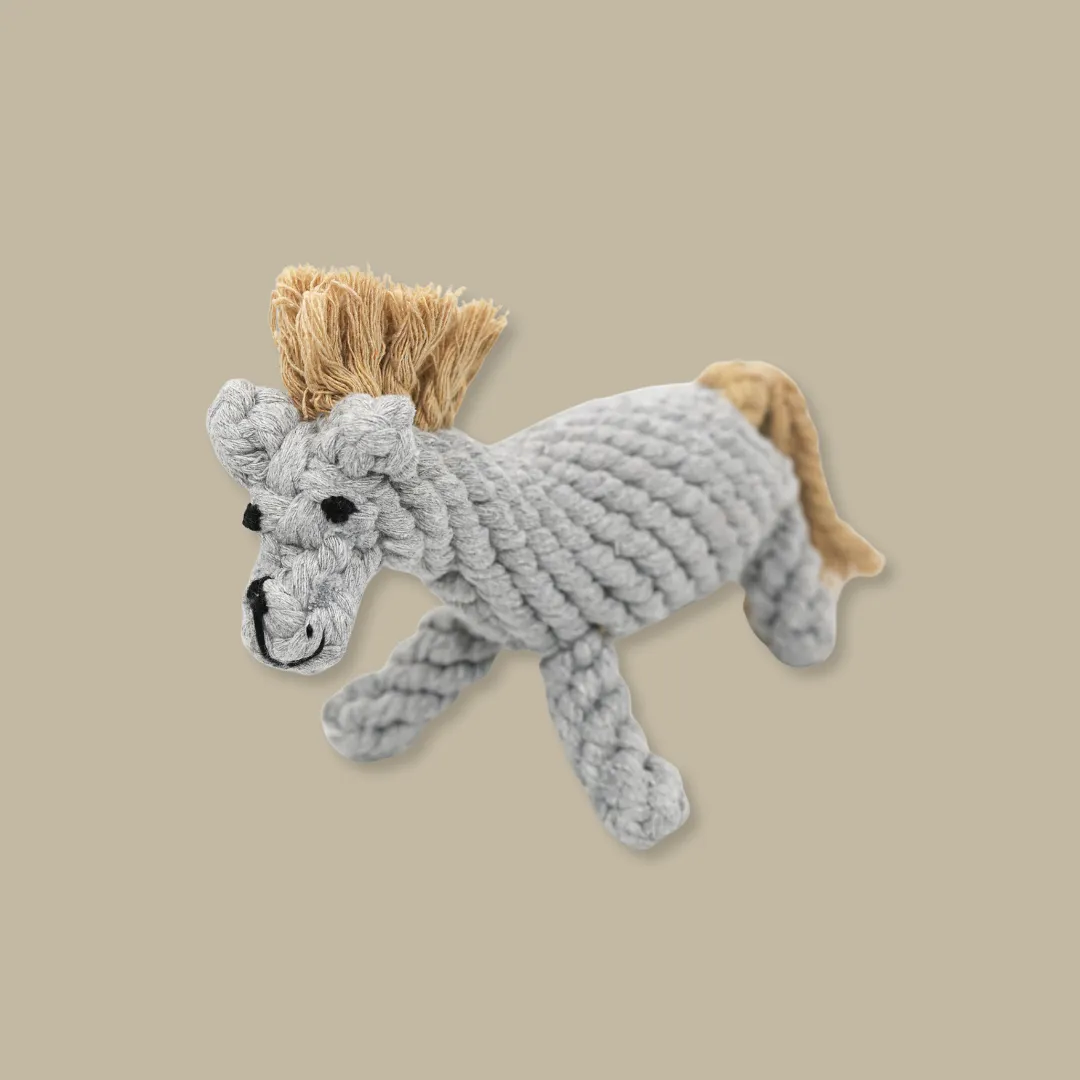 Serene the Gray Horse Rope Toy