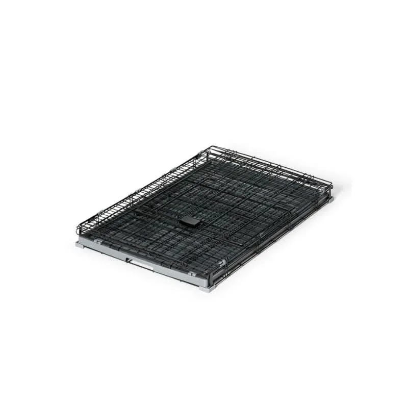 Snooza Haven: 2-in-1 Convertible Training Crate - Graphite- Large.