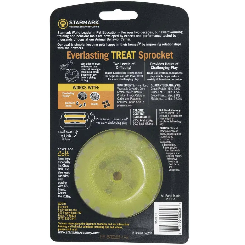 Starmark Everlasting Sprocket Tough Treat Dispenser Dog Toy