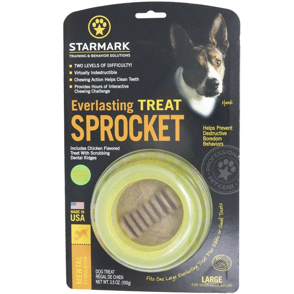 Starmark Everlasting Sprocket Tough Treat Dispenser Dog Toy
