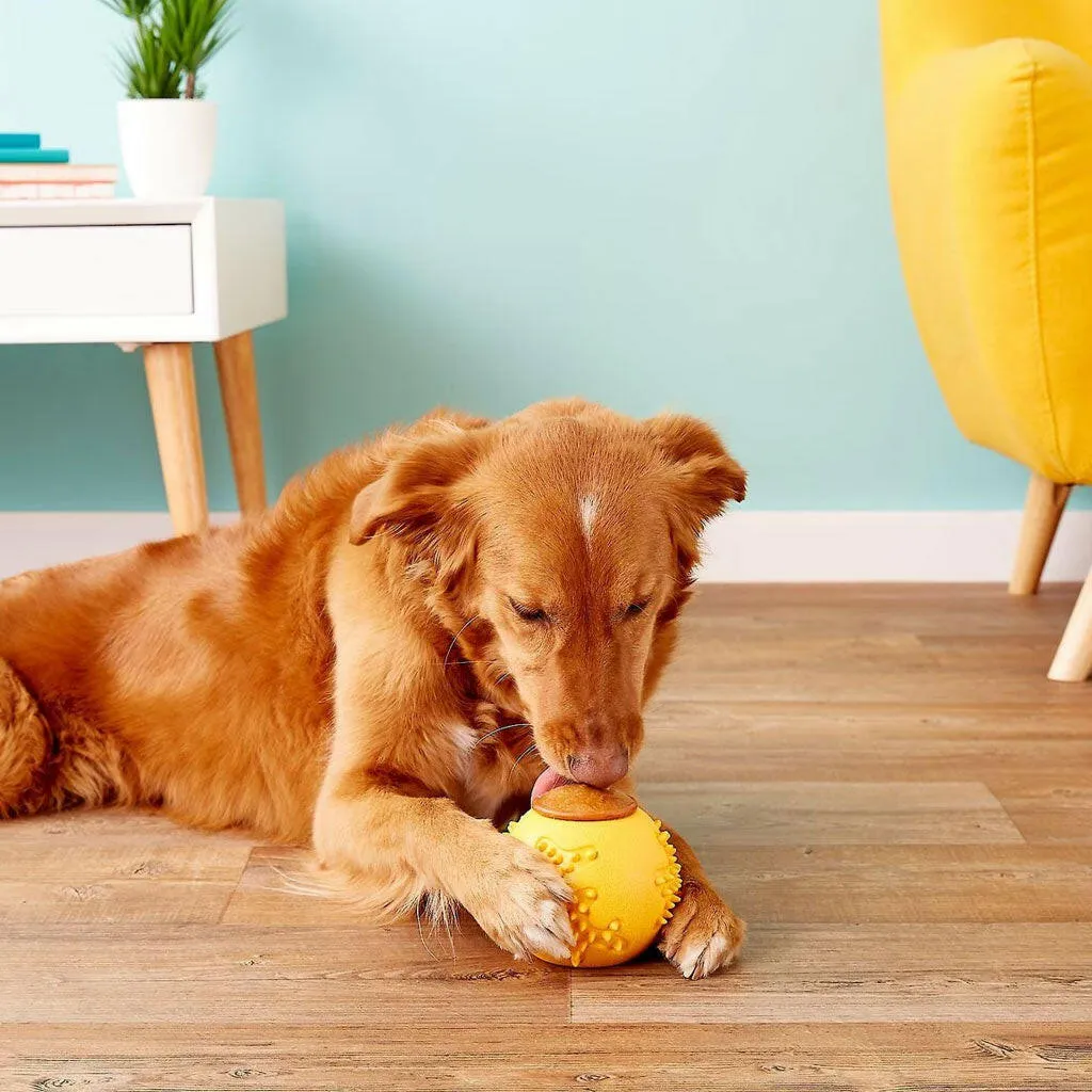 Starmark RubberTuff Dog Treat Ball Orange