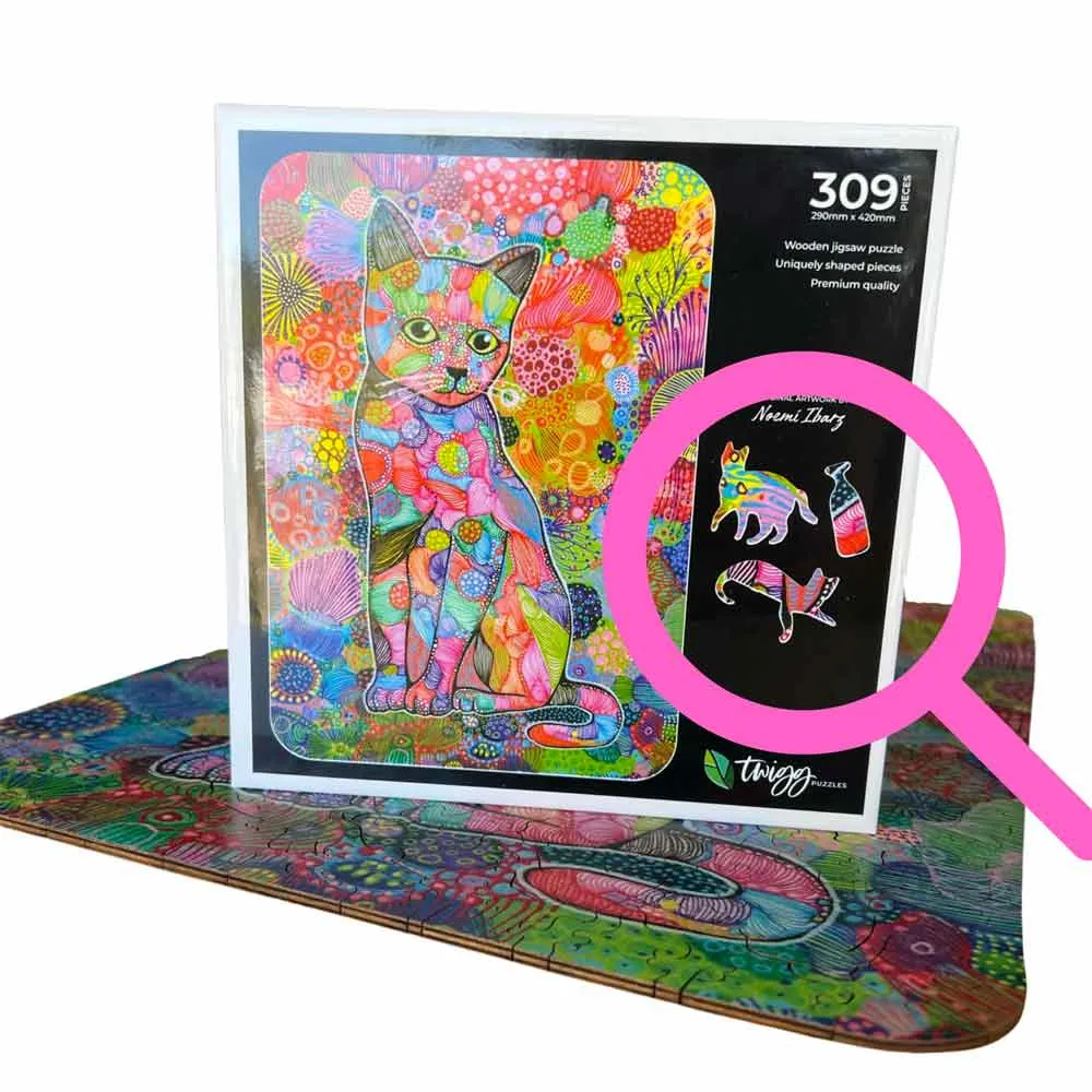 Twigg Jigsaw Puzzles Carefree Cat - 309 Piece