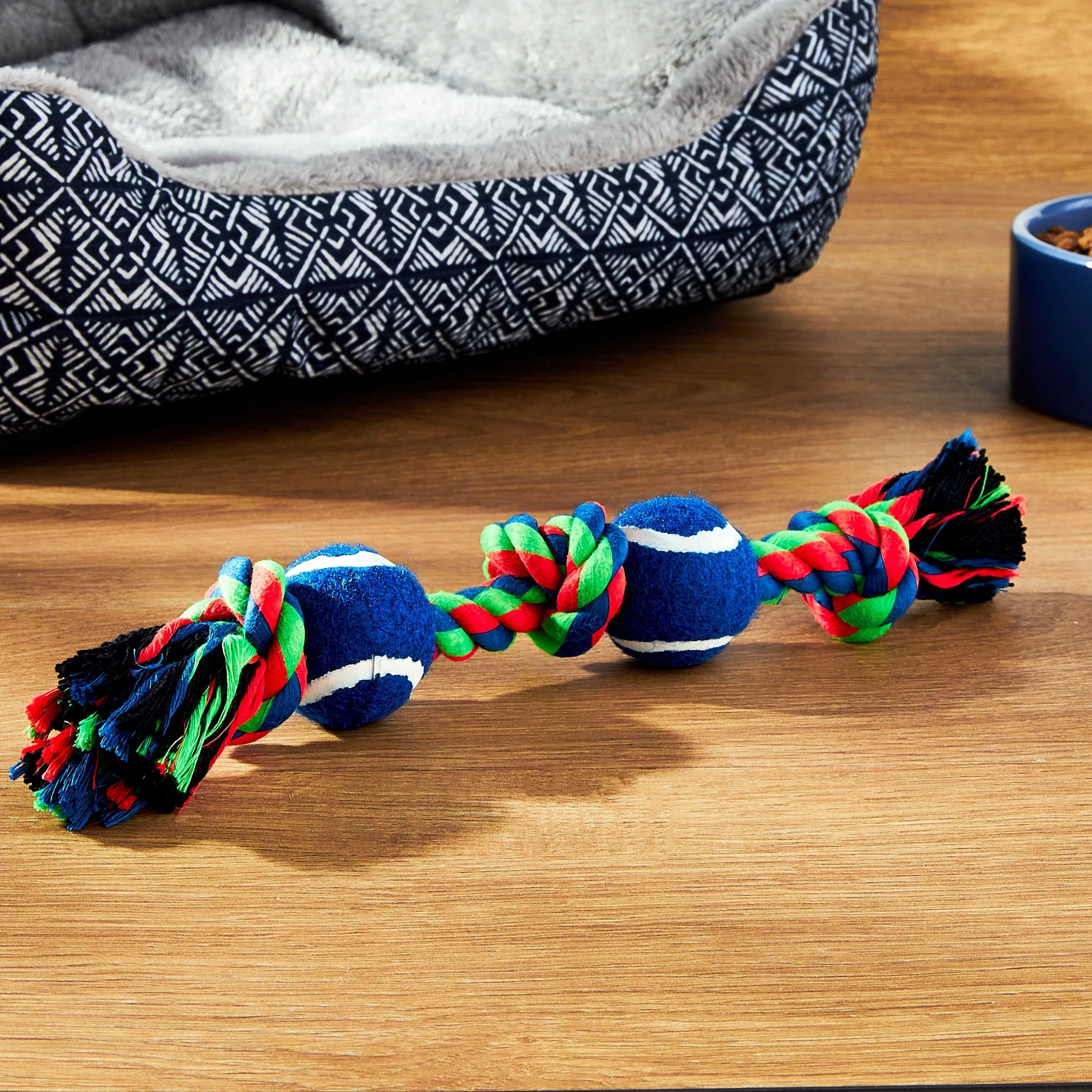 Vibrant Life Chomp and Tug Buddy Tennis Balls Dog Chew Toy