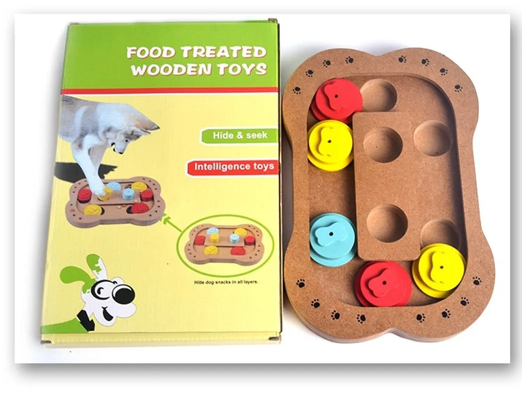 Wooden Puzzle Toy for Dogs
