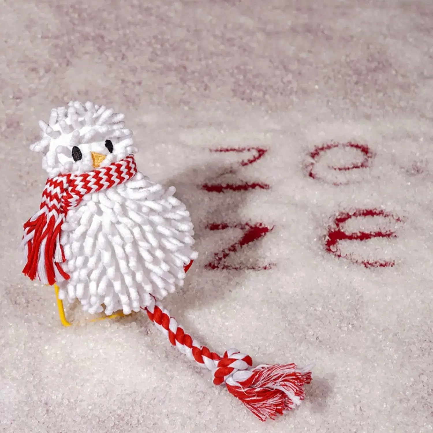 ZEZE Christmas Snowman Dog Rope